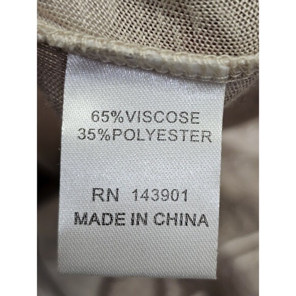 Women's L/XL Coco + Carmen Beige Batwing Beige Lace Detail Blouse Shirt Top - Picture 8 of 10